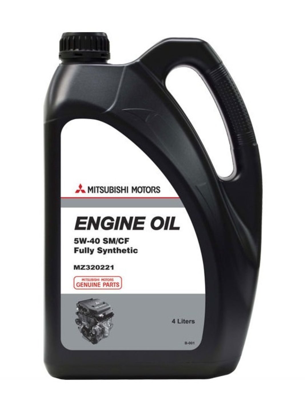 Масло моторное синтетическое MITSUBISHI ENGINE OIL 5W-40 4л MZ320362