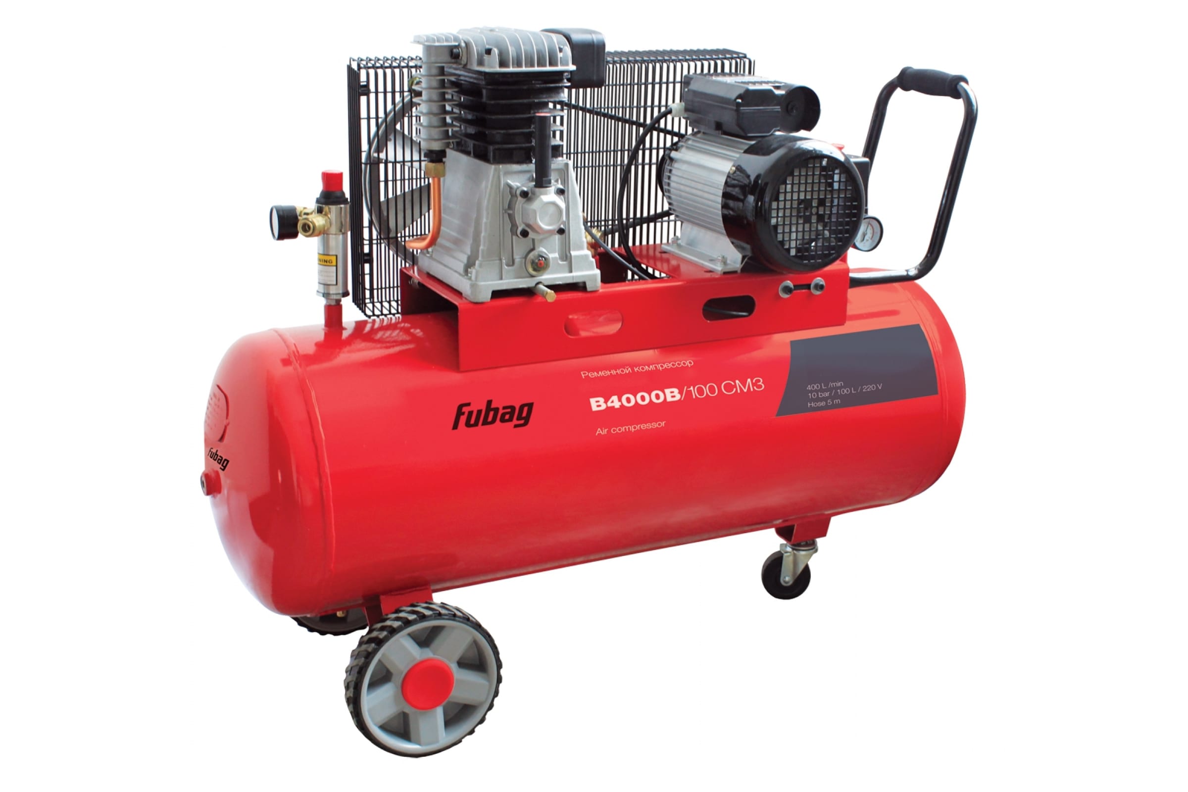 Компрессор FUBAG B4000B/100 СМ3 (400л/мин, 100л, 10бар, 2.2кВт)