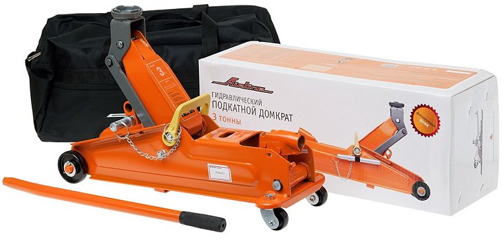 Домкрат гидравлический подкатной 3 т 135-390 мм Airline AJ-3F-390P