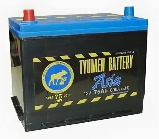 Аккумулятор TYUMEN 75 Ah 630 A battery ASIA ПП (Ca/Ca) УЦЕНКА