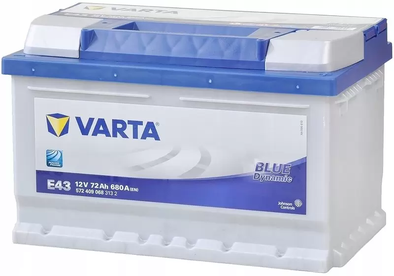 Аккумулятор VARTA 72 Ah 680 A BLUE dynamic E43 (низ.) ОП