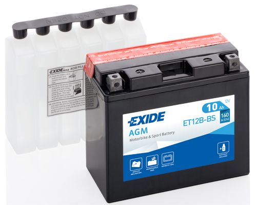 Аккумуляторная батарея EXIDE ET12B-BS 10Ah 160 A