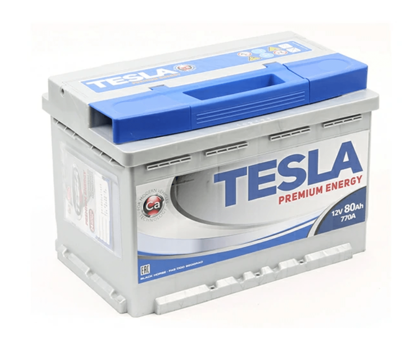 Аккумулятор TESLA 80 Ah 770 A PREMIUM ENERGY