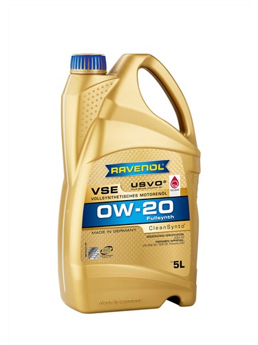 Масло моторное RAVENOL VSE 0W20 5л (синтетика+ПАО)