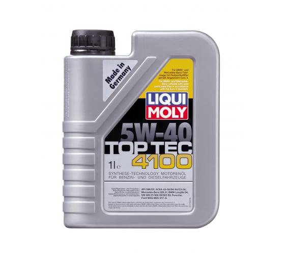 Масло моторное LiquiMoly 5W40 TOP TEC 4100 1 л