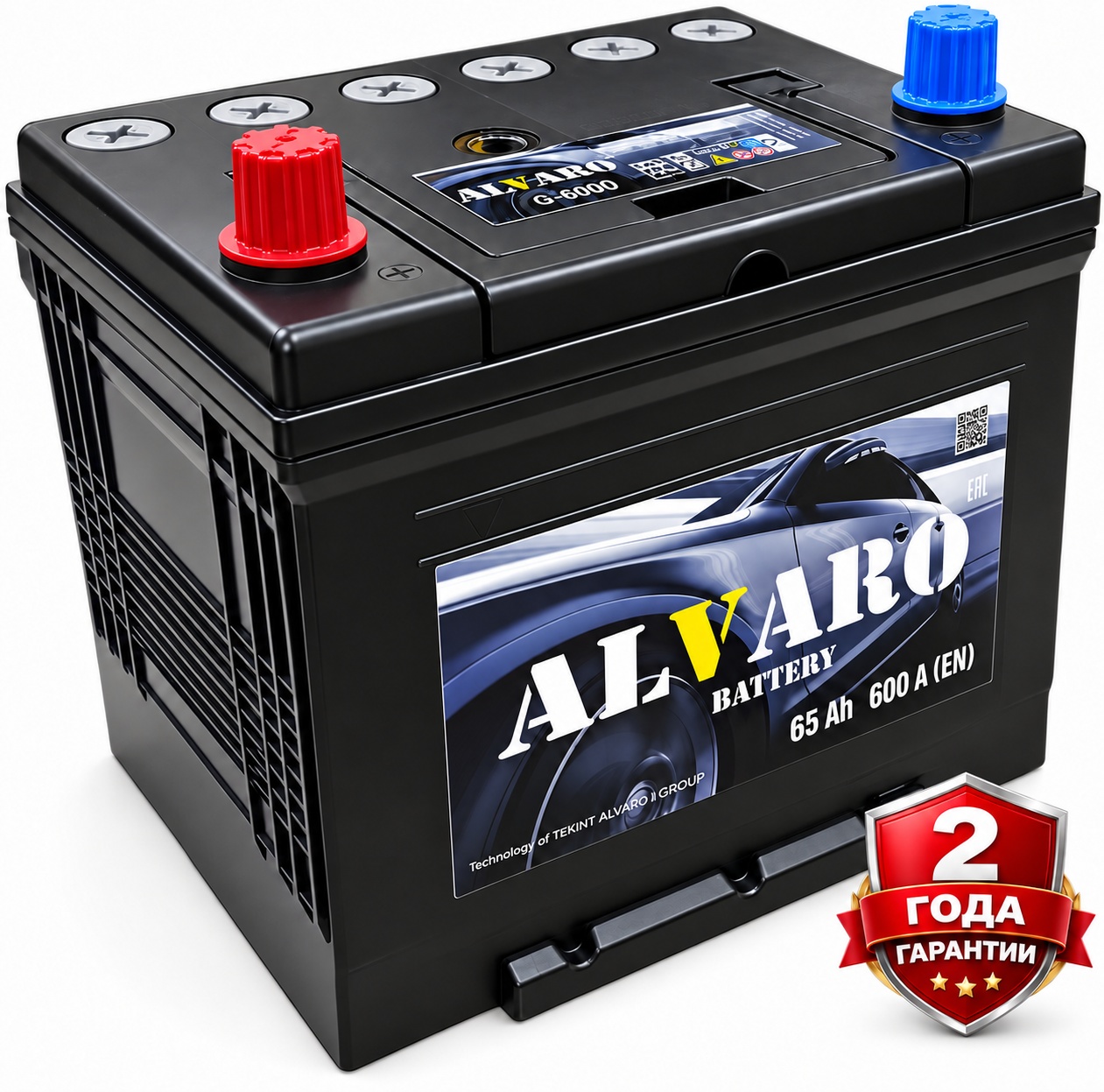 Аккумулятор ALVARO 65 Ah 600 A ПП 75D23R