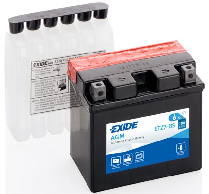 Аккумуляторная батарея EXIDE ETZ7-BS 6Ah 100 A