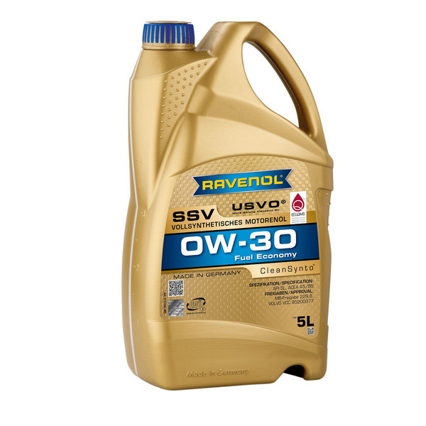Масло моторное RAVENOL 0W30 SSV Fuel Economy A5/B5 SL синтетическое 5