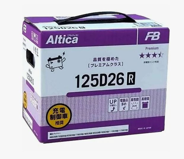 Аккумуляторная батарея FB Altica PREMIUM 85Ah 800A (125D26R)