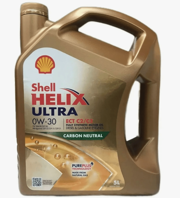 Масло моторное Shell 0W30 Helix Ultra ECT C2/C3 Pure Plus 5 л