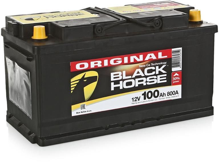 Аккумулятор Black Horse 100 Ah 800 A ПП