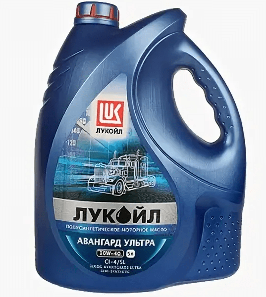Масло моторное Лукойл авангард 10W40 ультра дизель CI-4/SL п/синтетическое 5 литров