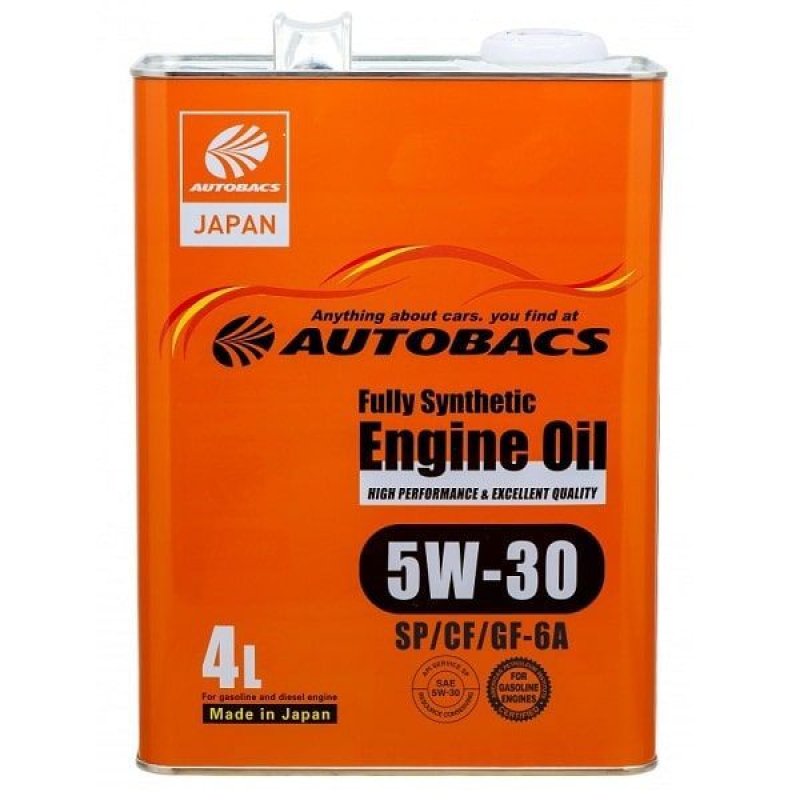 Масло моторное AUTOBACS Fully Synthetic Engine Oil 5W30 SP/GF-6A 4 л