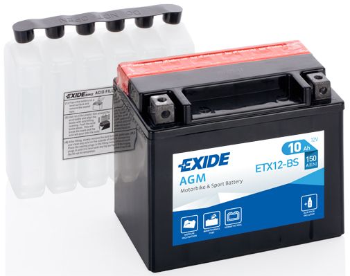 Аккумуляторная батарея EXIDE ETX12-BS 10Ah 150 A