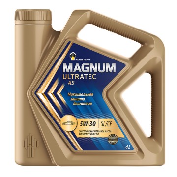 Масло моторное РосНефть 5W30 Magnum Ultratec A5 SL/CF синтетическое 4 л