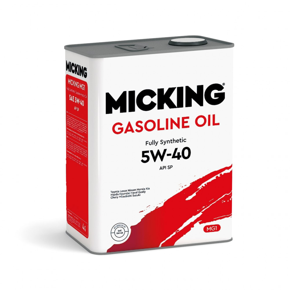 Micking Gasoline Oil MG1 5W40 SP синт. (Замена Eneos Premium Touring) 4 л