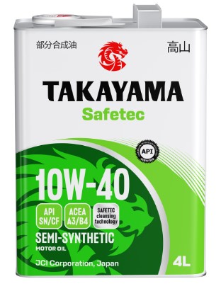 Масло моторное Takayama 10W40 Safetec ACEA A3/B4 API SN/CF 4л металл