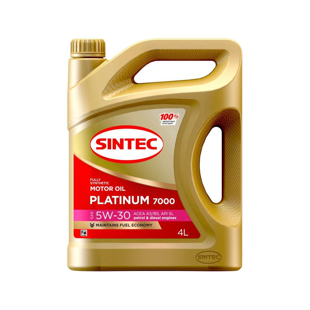 Масло Sintec 5W30 Platinum 7000 A5/B5 синтетическое 4 л