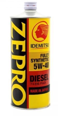 Масло моторное IDEMITSU ZEPRO DIESEL Fully-Synthetic CF 5W40 1л.