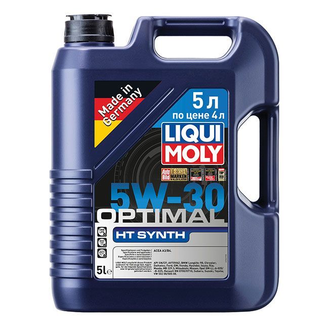 Масло моторное LiquiMoly 5W30 Optimal Synth HC синтетическое SL/CF А3/В4 5 литра
