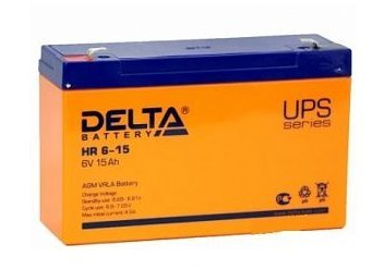 Аккумулятор DELTA HR 6-15 6V 15 Ah