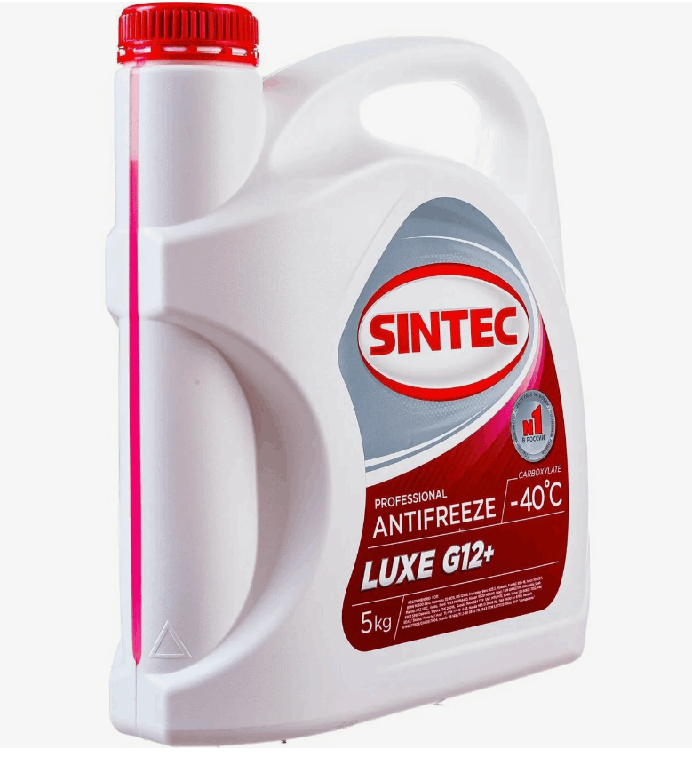 Антифриз Sintec Lux красный G-12+ 5 кг