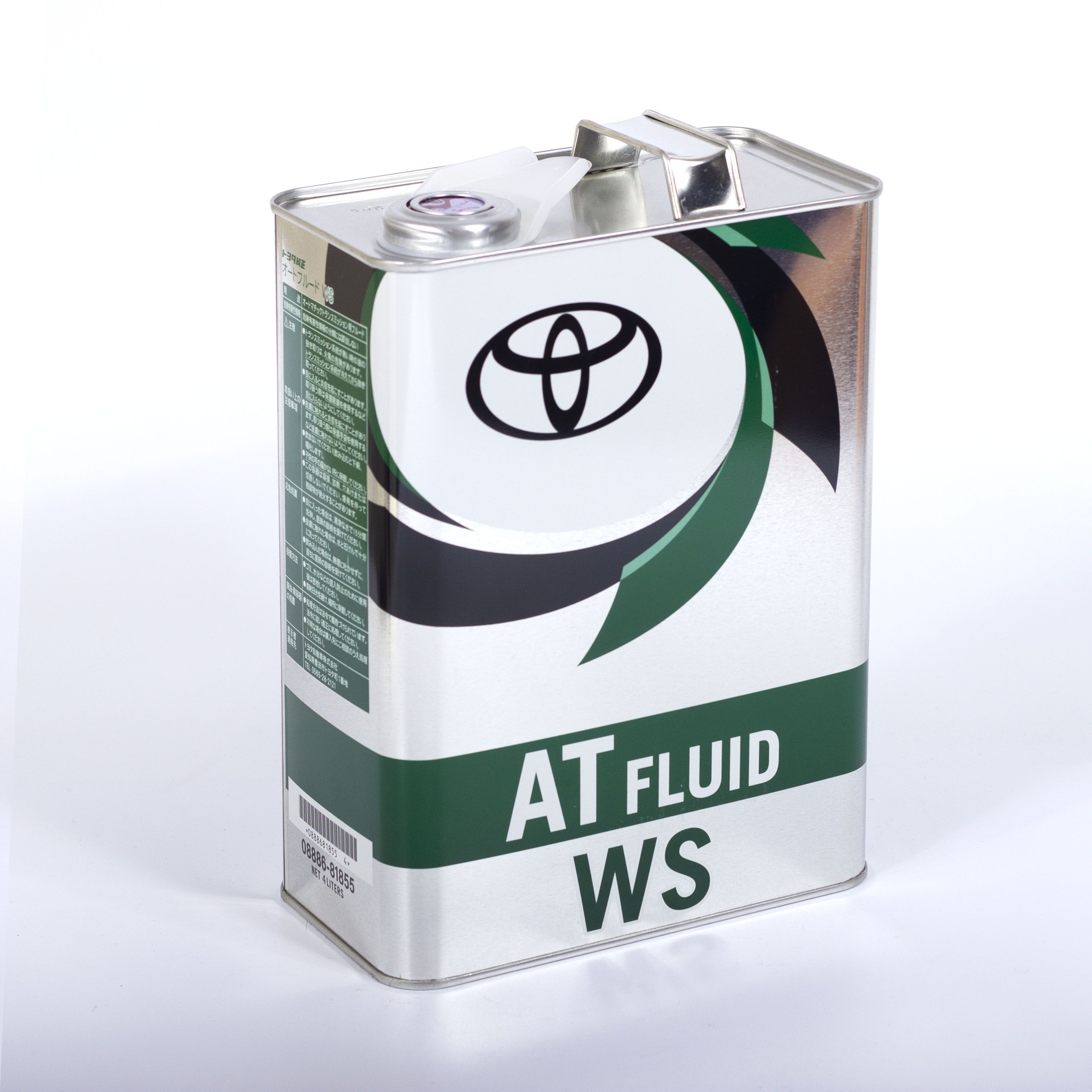 Масло Toyota ATF WS жидкость для секвентальной АКПП Тайланд жестяная банка 08886-81855 4 л