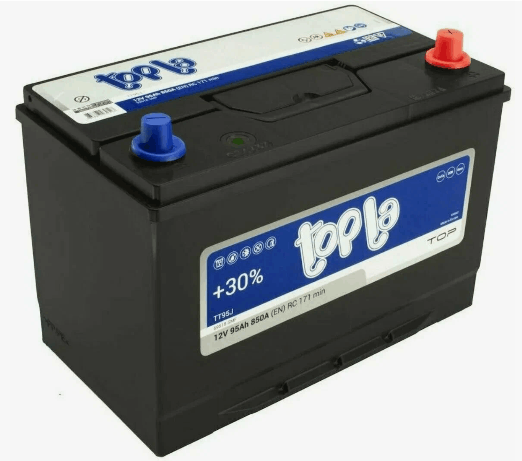 Аккумулятор TOPLA 95 Ah 850 A ОП (125D31L)
