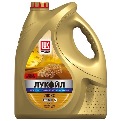 Масло моторное Лукойл люкс 10W40 SL/CF п/синтетическое 5 литров