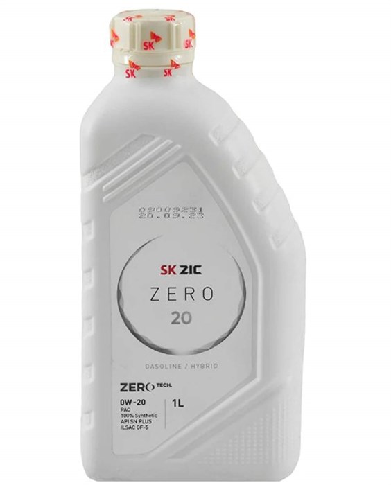 Масло моторное ZIC 0W20 ZERO 20 SN синтетическое 1 л