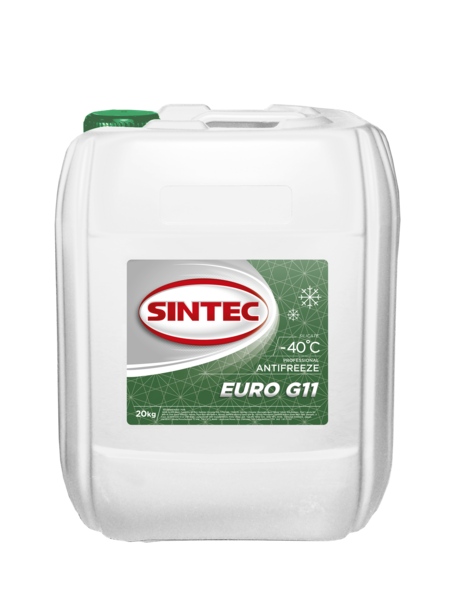 Антифриз Sintec Euro зеленый G11 20 кг