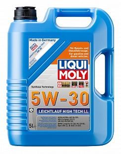 Масло LiquiMoly 5W30 Leichtlauf High Tech LL синтетическое CF/SL А3/В4 5 л