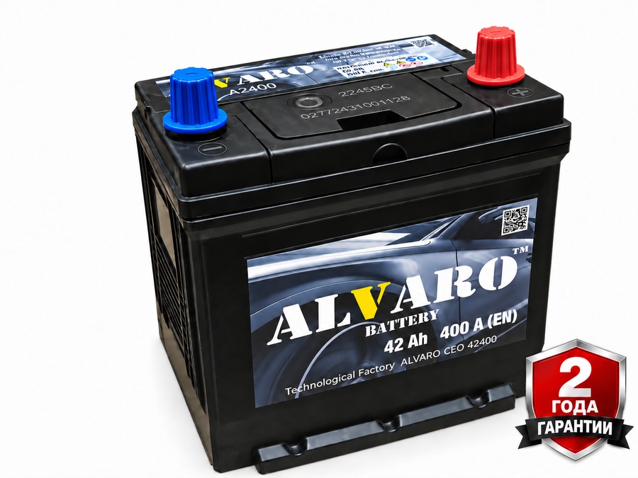 Аккумулятор ALVARO 42 Ah 400 A ОП ASIA