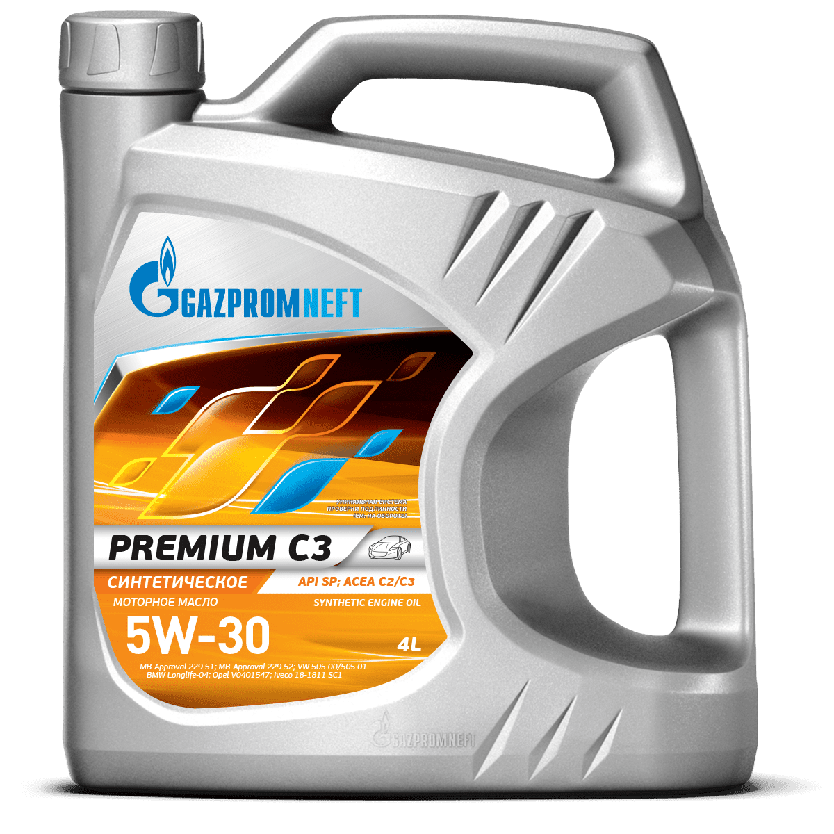 Gazpromneft Premium С3 5W30 синтетика API SP 4 л