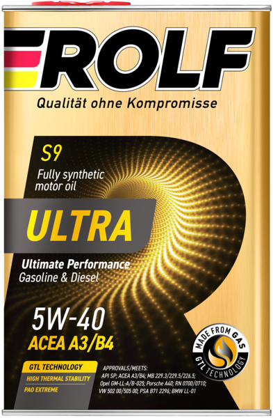 Масло Rolf ULTRA 5W40 SP/CF A3/B4 синтетическое 4 литра