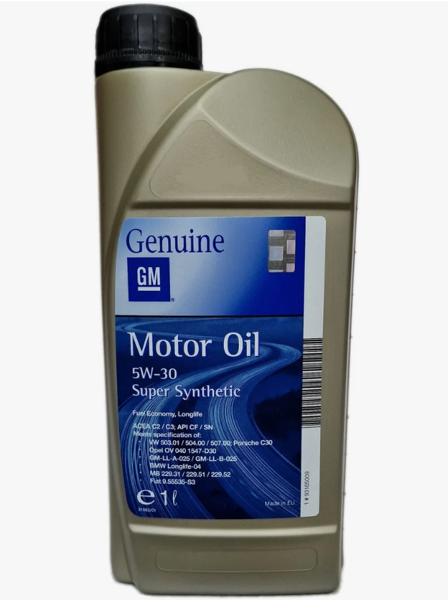Масло моторное General Motors GM Super Synthetic 5W30 1 литр