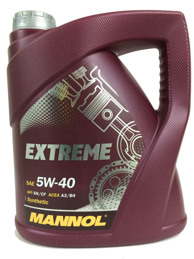 Масло Mannol 5W40 Extreme SN/CF синтетическое 4 л