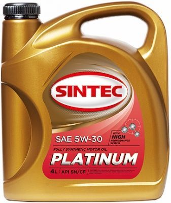 Масло SINTEC 5W30 PLATINUM GF-6 SP SN/CF синтетическое 4 литра