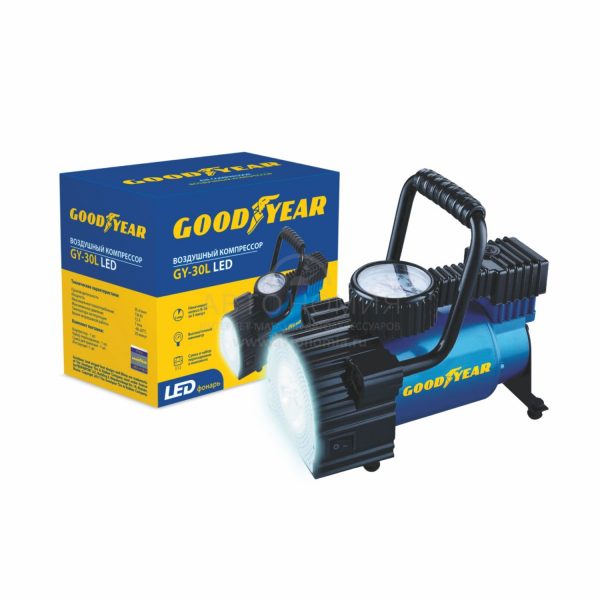 Компрессор GoodYear GY-30L 30 л/мин с фонарем