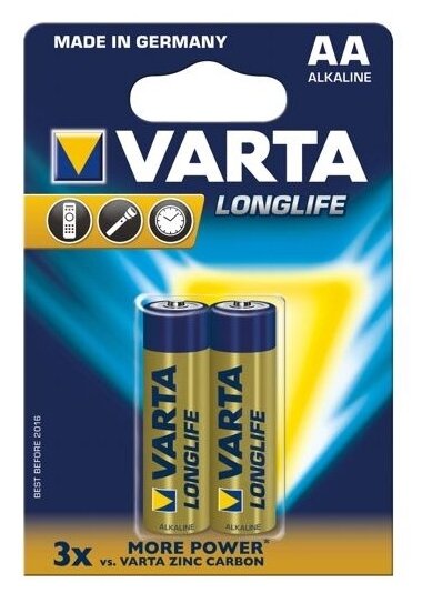 Батарейка VARTA ENERGY 4106 LR6 BL2 (цена за 1 шт)