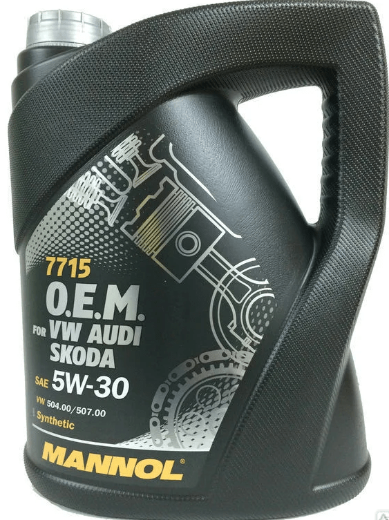 Масло Mannol 5W30 O.E.M for VW/Skoda 504/507 синтетическое 5 л