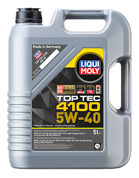 Масло моторное LiquiMoly 5W40 TOP TEC 4100 5 л