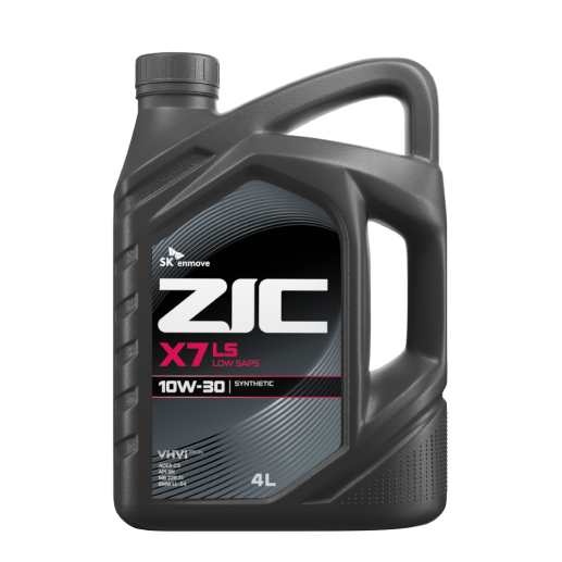 Масло ZIC 10W30 X7 LS синтетическое 4 литра (Аналог ZIC А + 10/30)