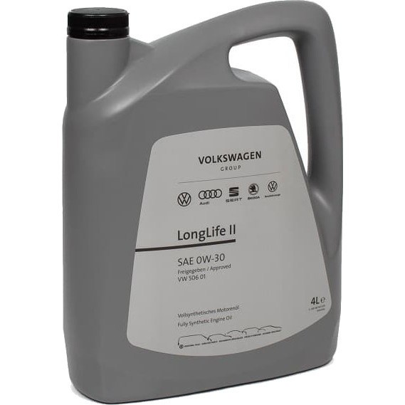 Масло моторное VW Longlife II 0W30 синтетическое 4 л