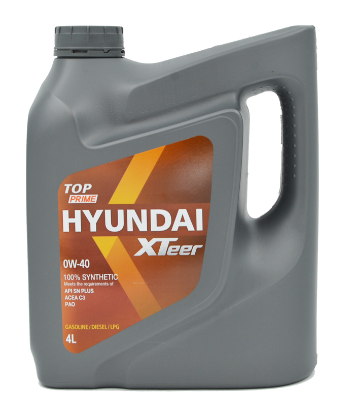Масло моторное Hyundai XTeer TOP PRIME SM A3/B4 0W40 4 л