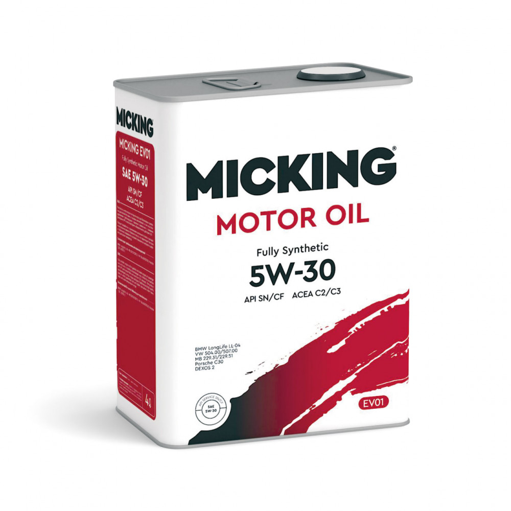 Micking Motor Oil EVO1 5W30 SN/CF (C2/C3) 4л синтетическое (Замена Eneos Premium Touring)