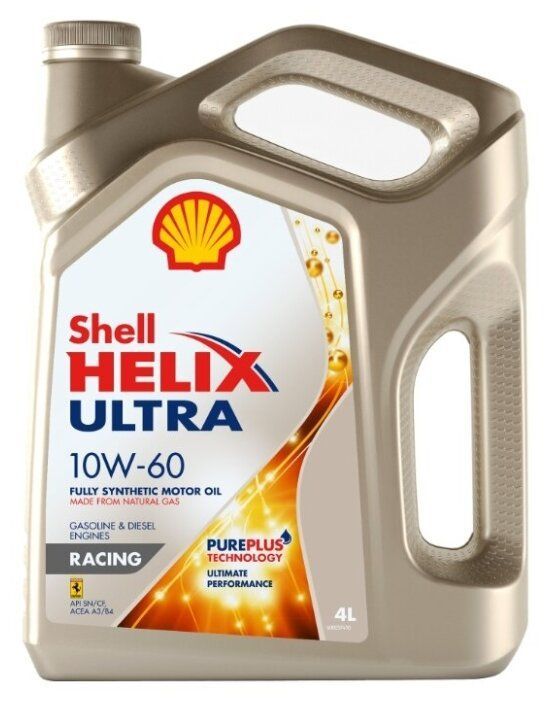 Масло моторное Shell 10W60 Helix Ultra Racing 4 л