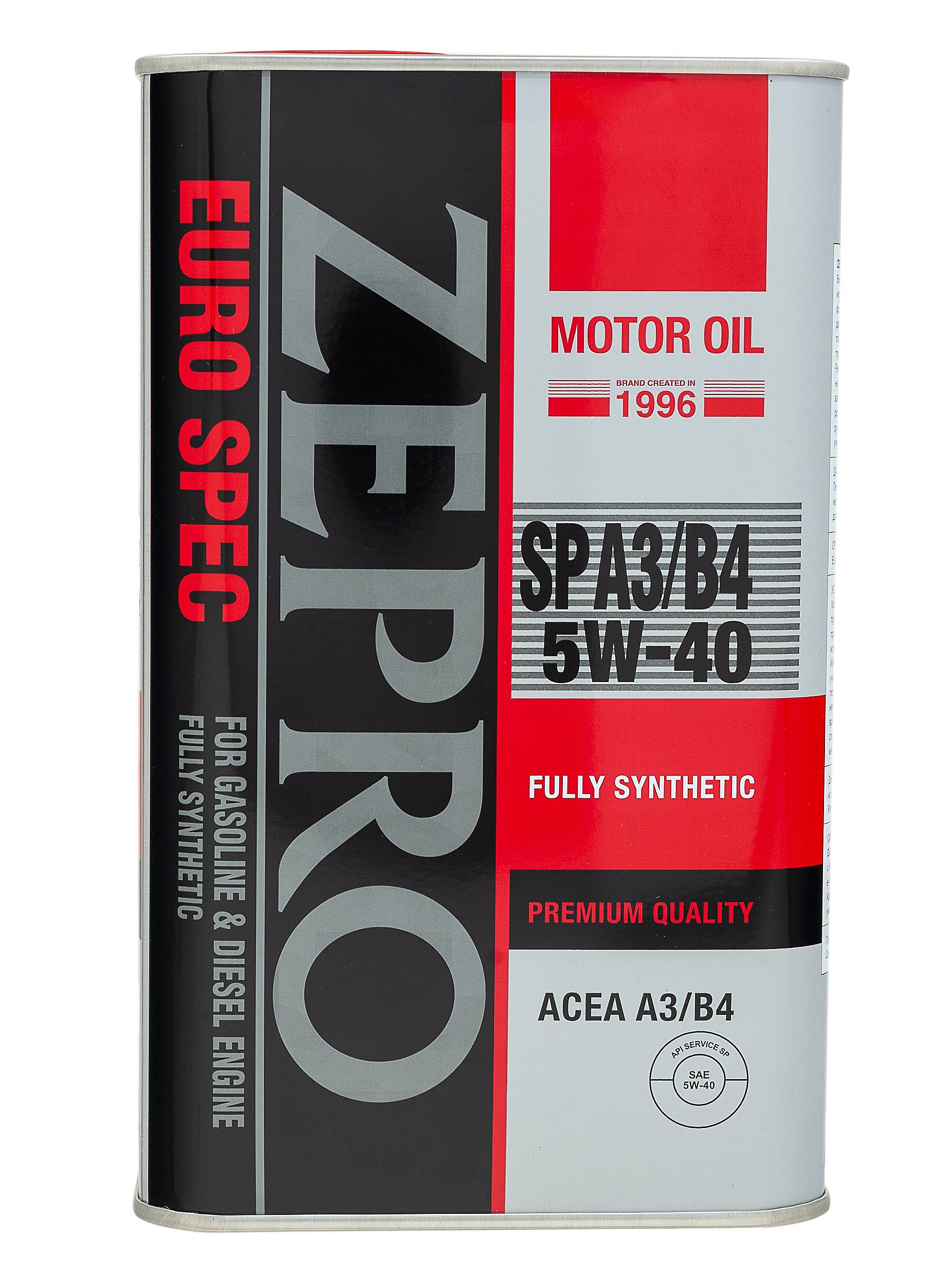 Масло моторное IDEMITSU ZEPRO EURO SPEC SN/CF 5W40 1 л КОРЕЯ