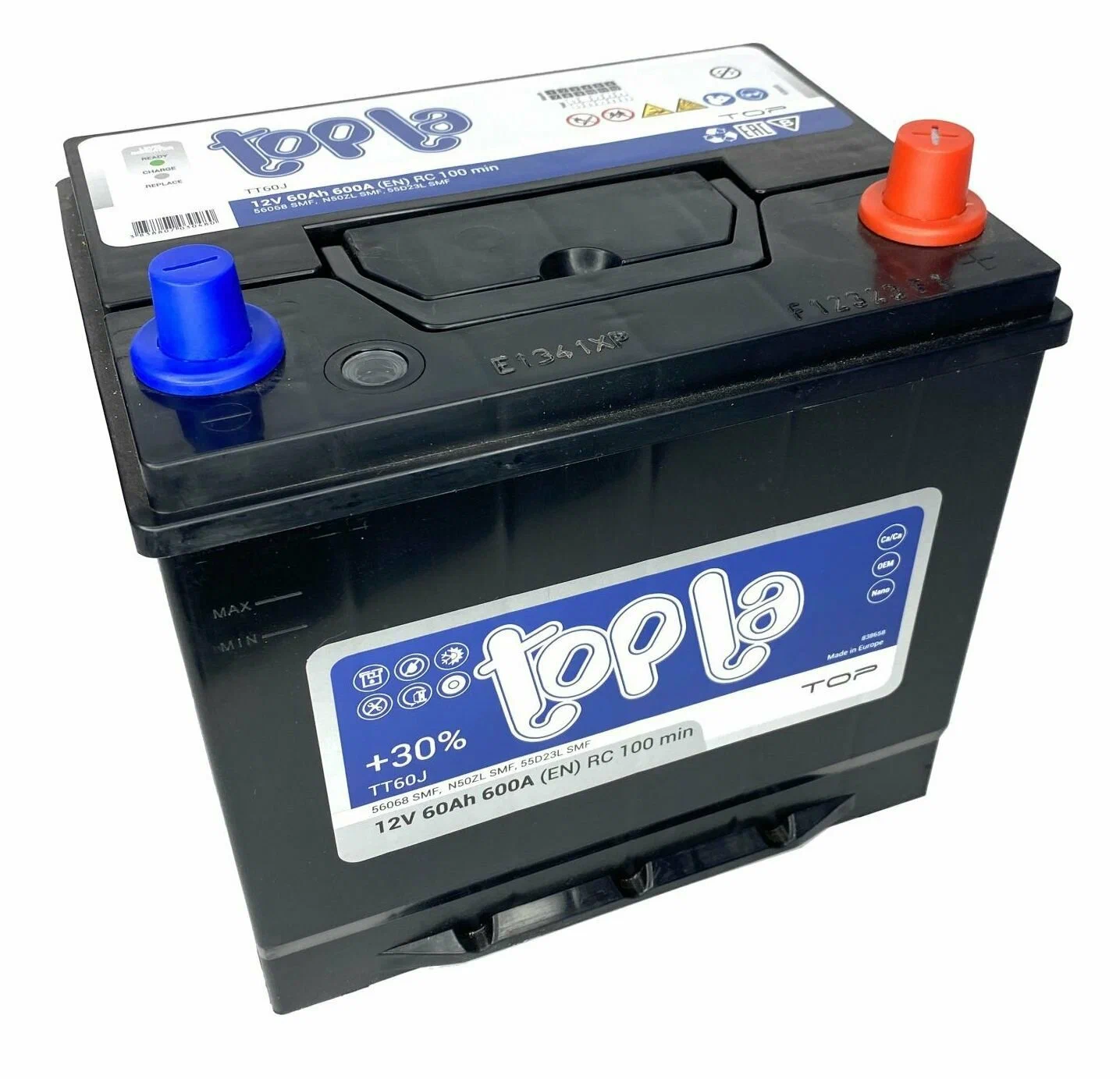 Аккумулятор TOPLA TOP 60 Ah 600 A D47 ОП борт