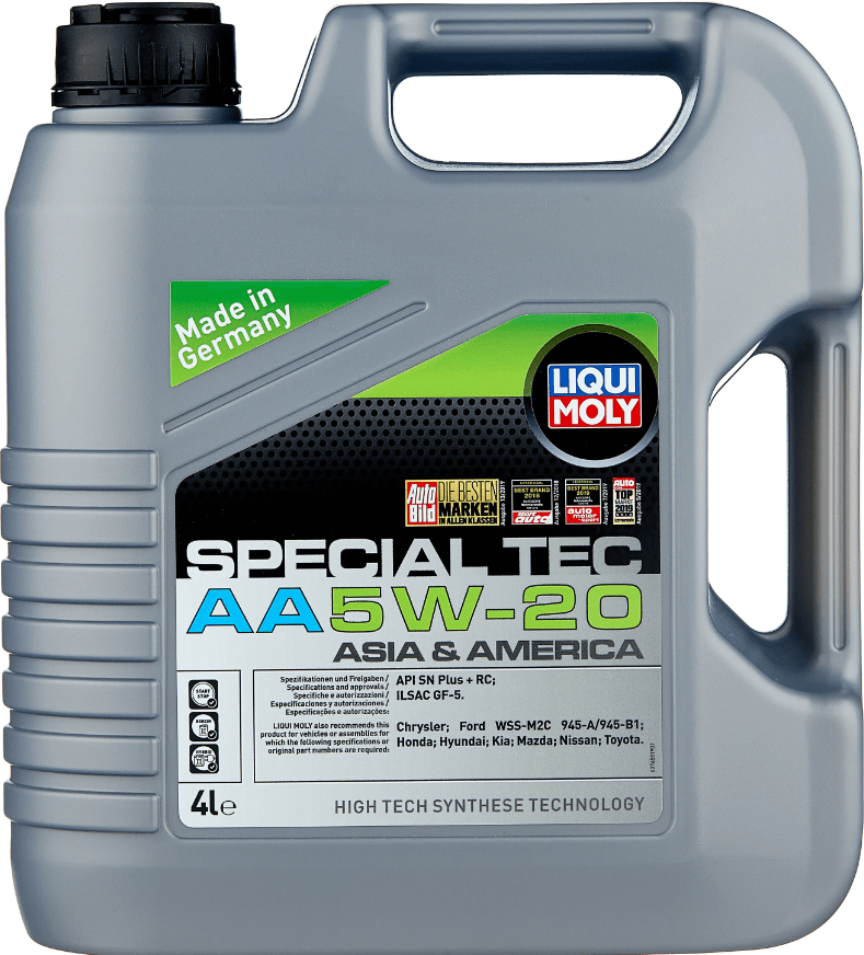 Масло моторное LiquiMoly 5W20 Special Tec AA НС синтетическое SM Ilsac GF-4 4 л